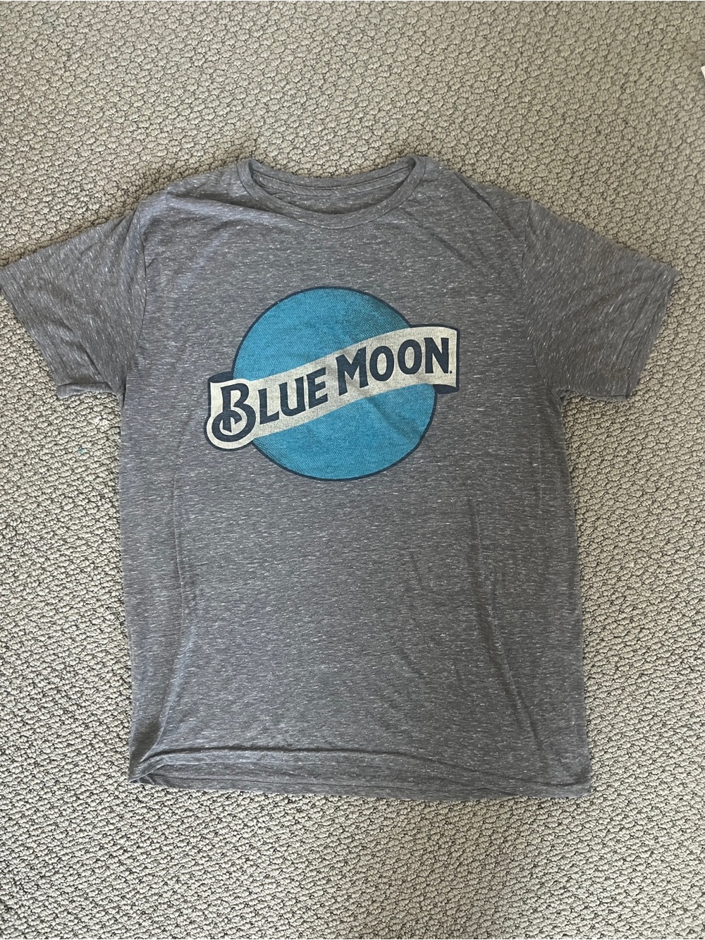 Blue Moon Graphic Short Sleeve Tee - Gray/Blue